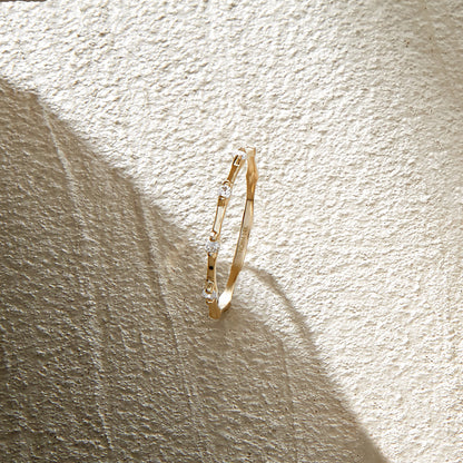 Bamboo Ring in Gold
