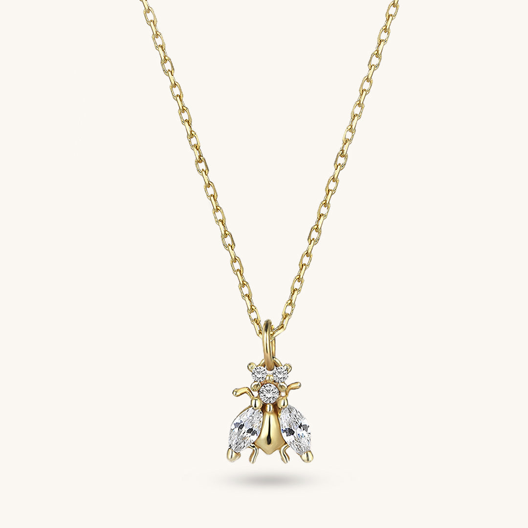 Bee Necklace in Gold