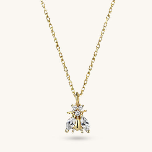 Bee Necklace in Gold
