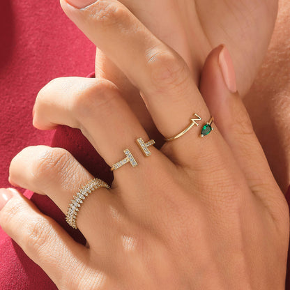 Birthstone Personalized Ring in Gold