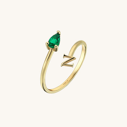 Birthstone Personalized Ring in Gold