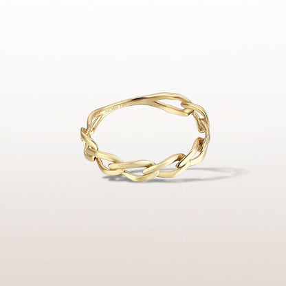 Bold Chain Ring in Gold