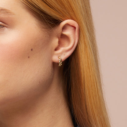 Bold Chain Earrings in Gold