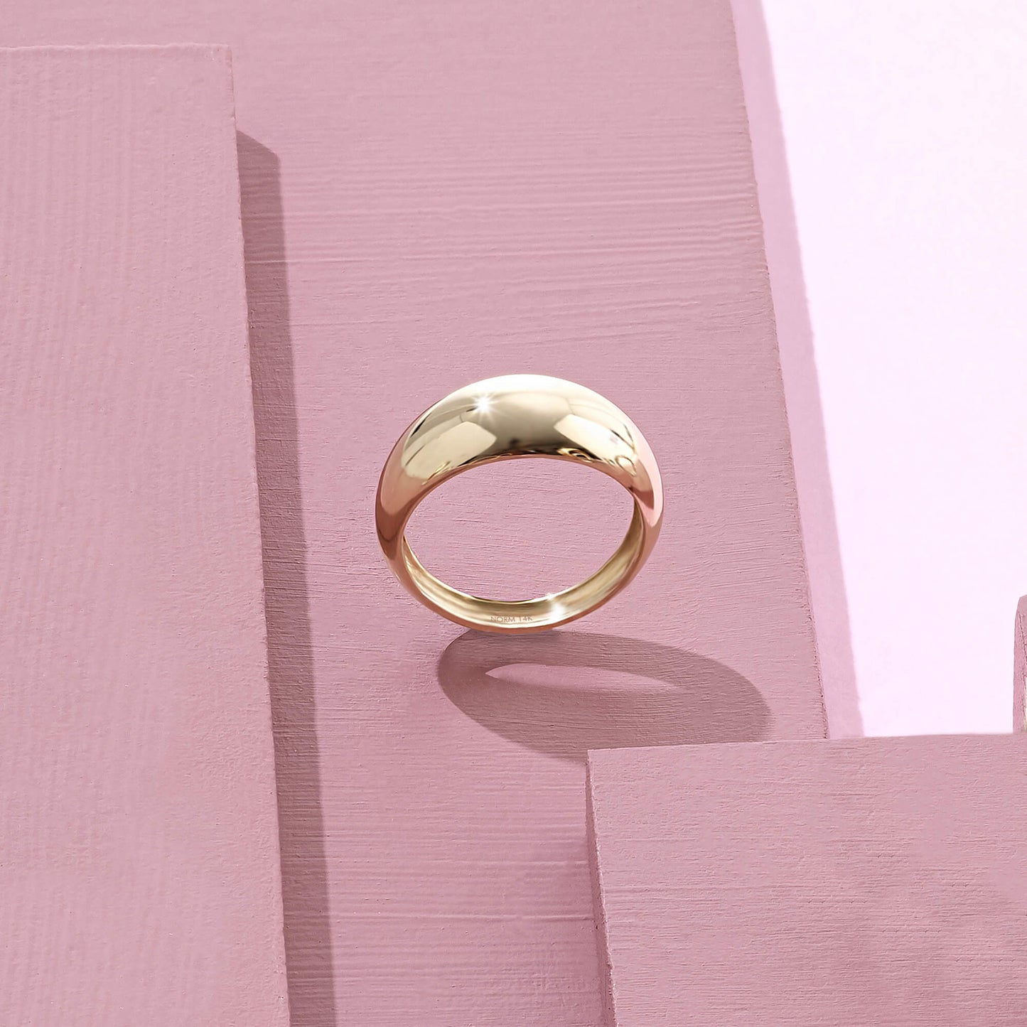 Bold Dome Ring in Gold