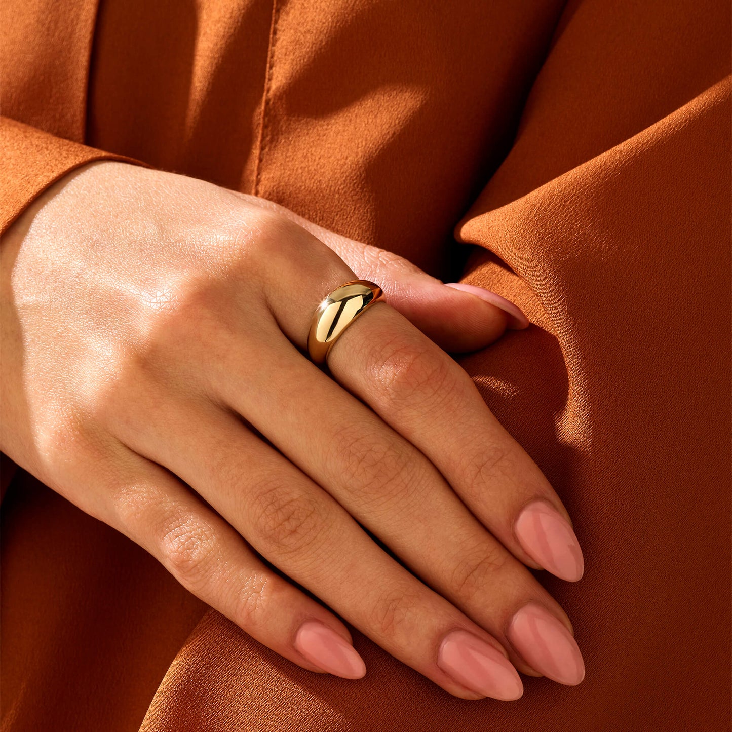 Bold Dome Ring in Gold