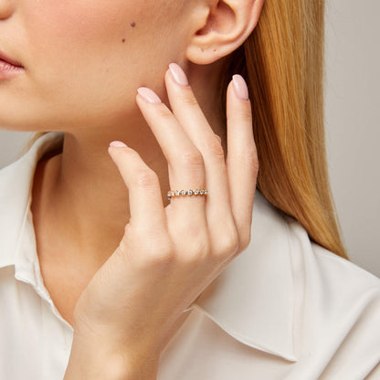 Bold Solo Band Ring in Gold