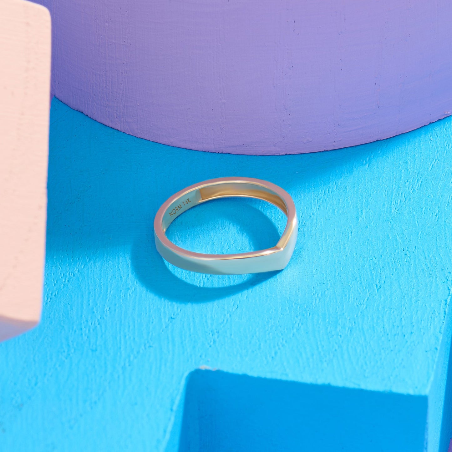 Bold Wishbone Ring in Gold