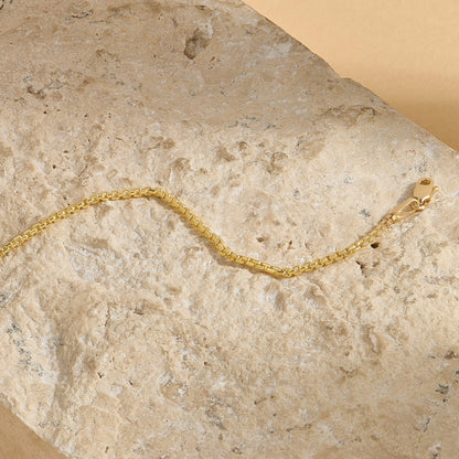 Box Chain Bracelet in Gold