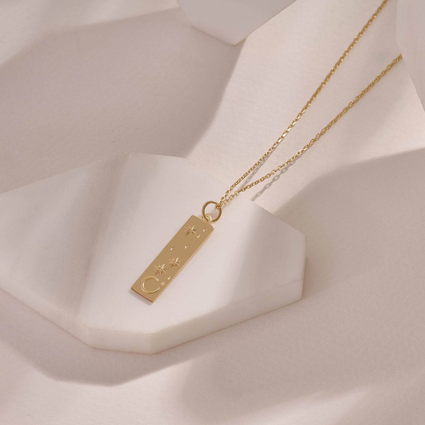 Celestial Bar Necklace - Gold Vermeil