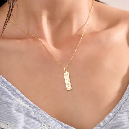 Celestial Bar Necklace - Gold Vermeil