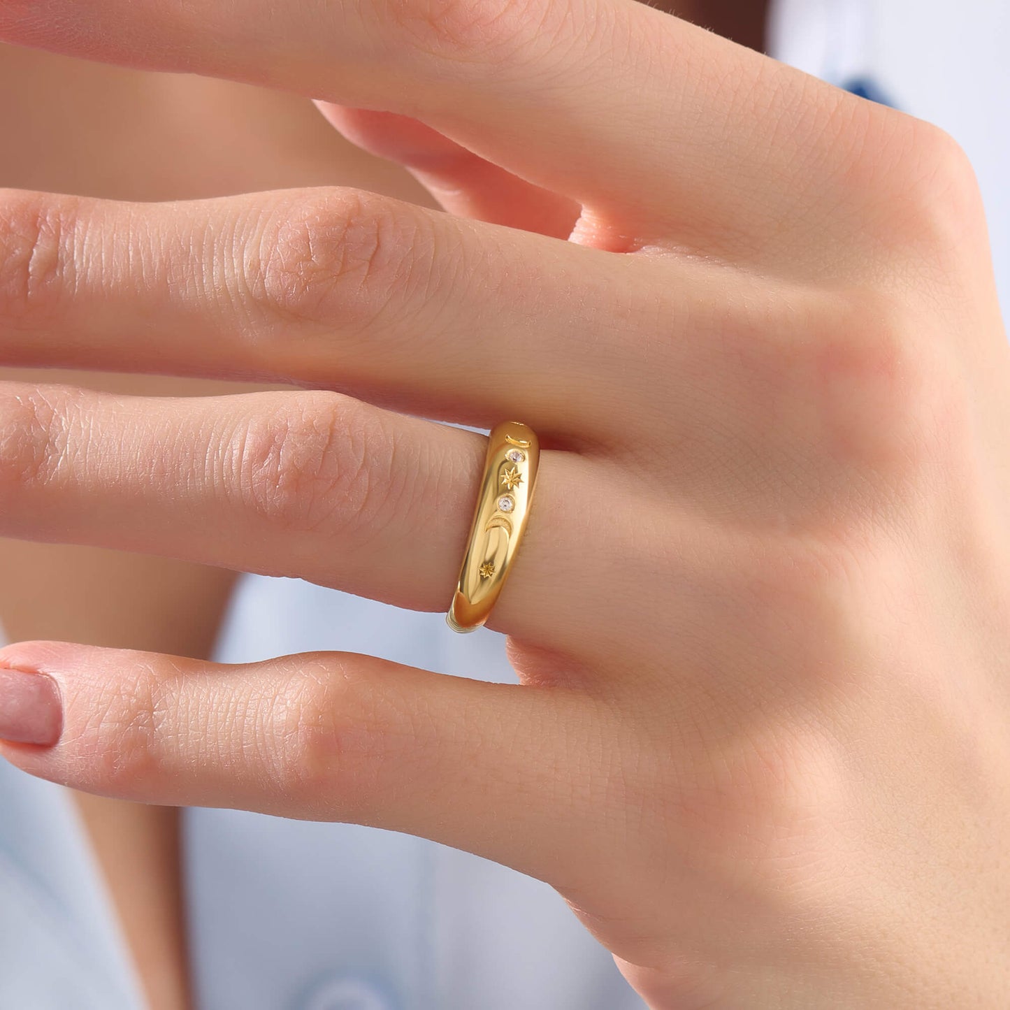 Celestial Dome Ring - Gold Vermeil