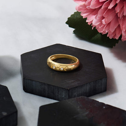 Celestial Dome Ring - Gold Vermeil