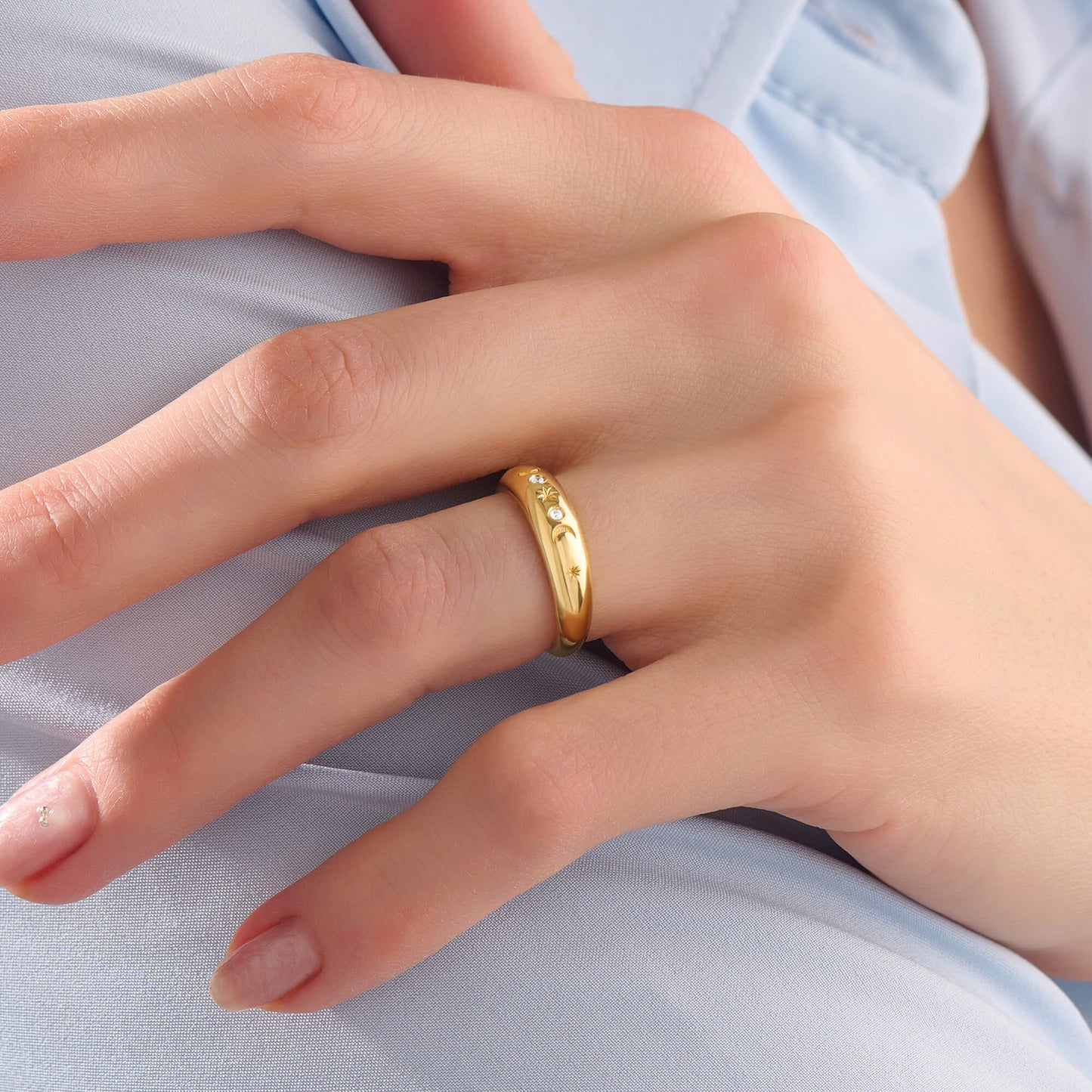 Celestial Dome Ring - Gold Vermeil
