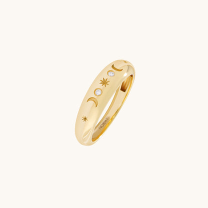 Celestial Dome Ring - Gold Vermeil