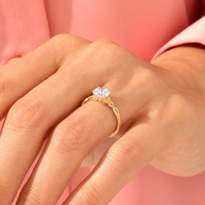 Celtic Knot Engagement Ring in Gold