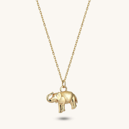 Elephant Necklace in Gold