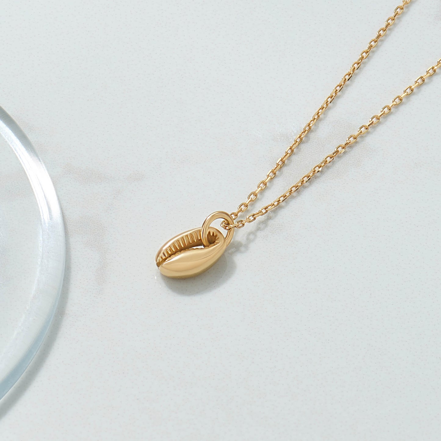 Cowrie Necklace in Gold