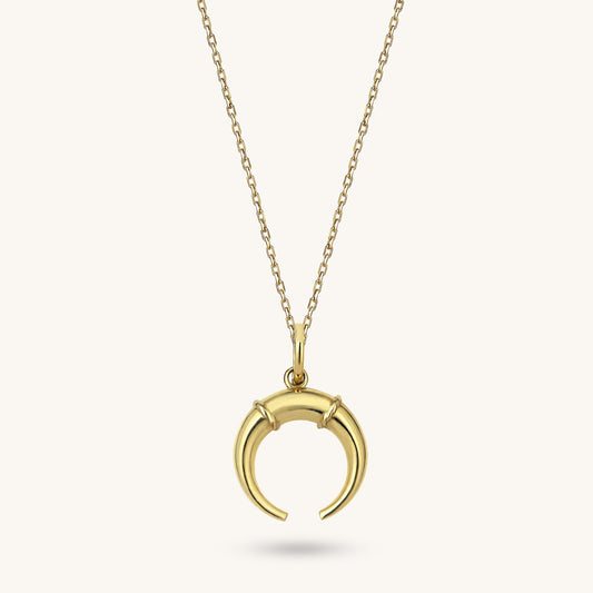 Crescent Necklace in Gold