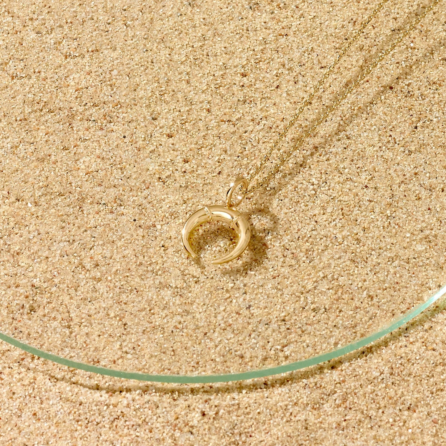 Crescent Necklace in Gold