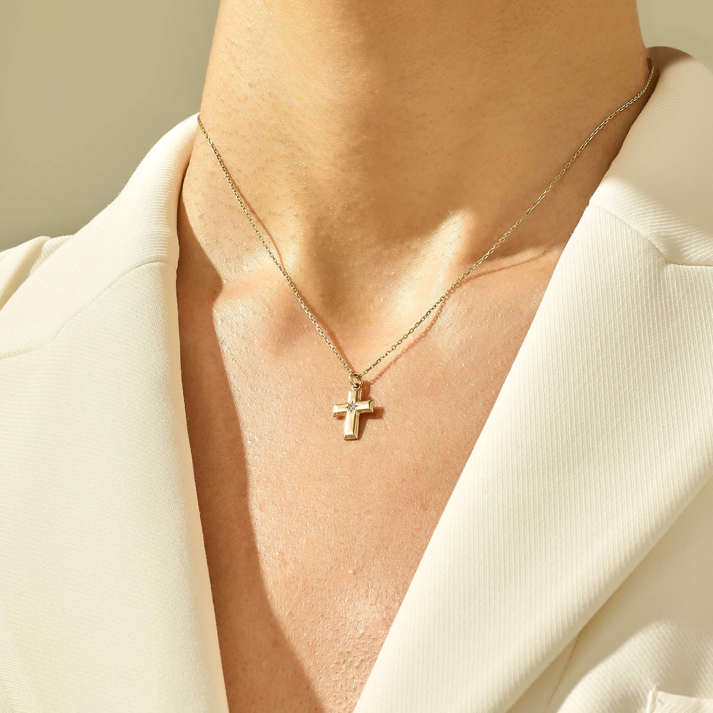 Cross Necklace in Gold
