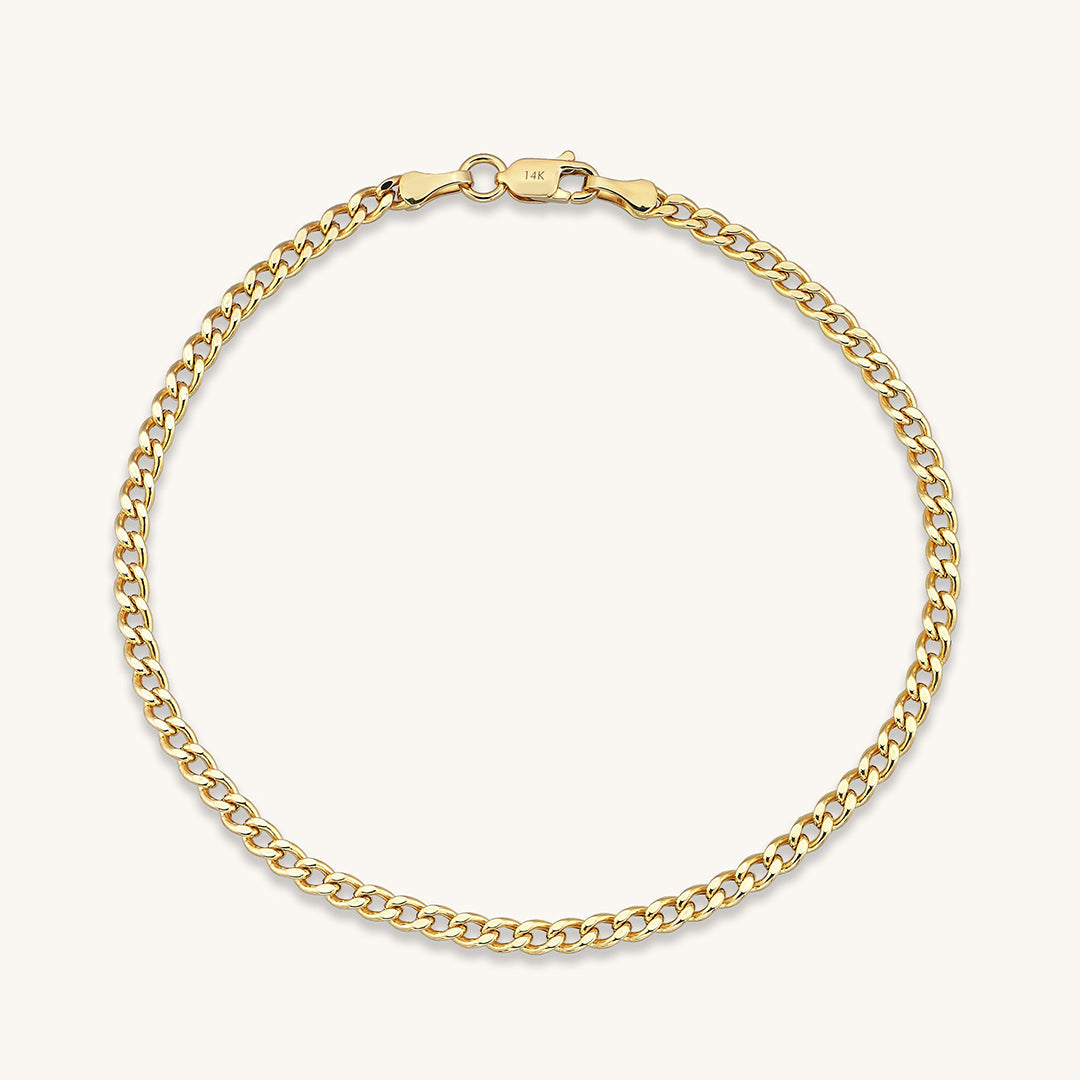 Curb Chain Bracelet in Gold