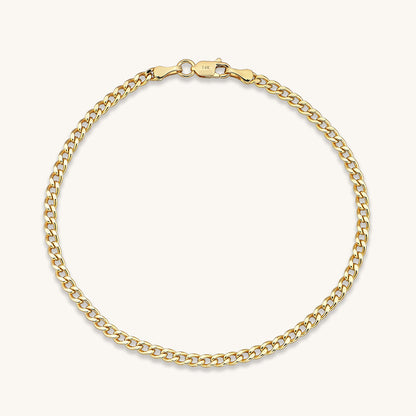Curb Chain Bracelet in Gold