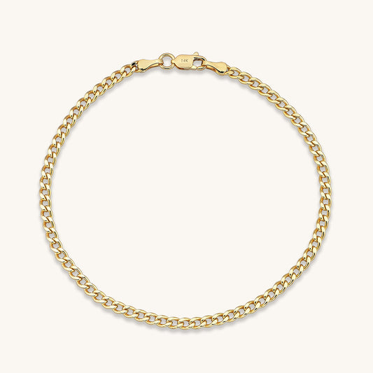 Curb Chain Bracelet in Gold