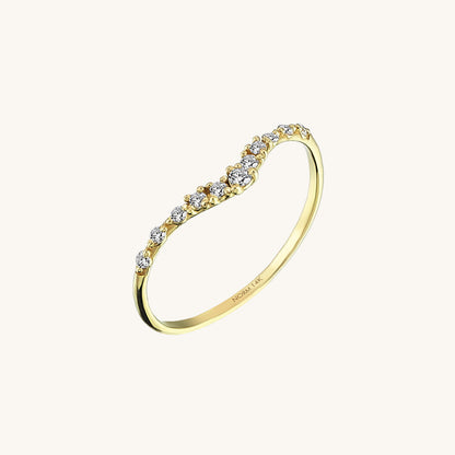 Curve Ring in Gold