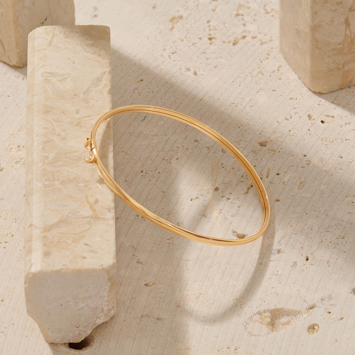 Dainty Bangle Bracelet in Gold