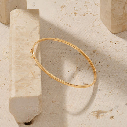 Dainty Bangle Bracelet in Gold