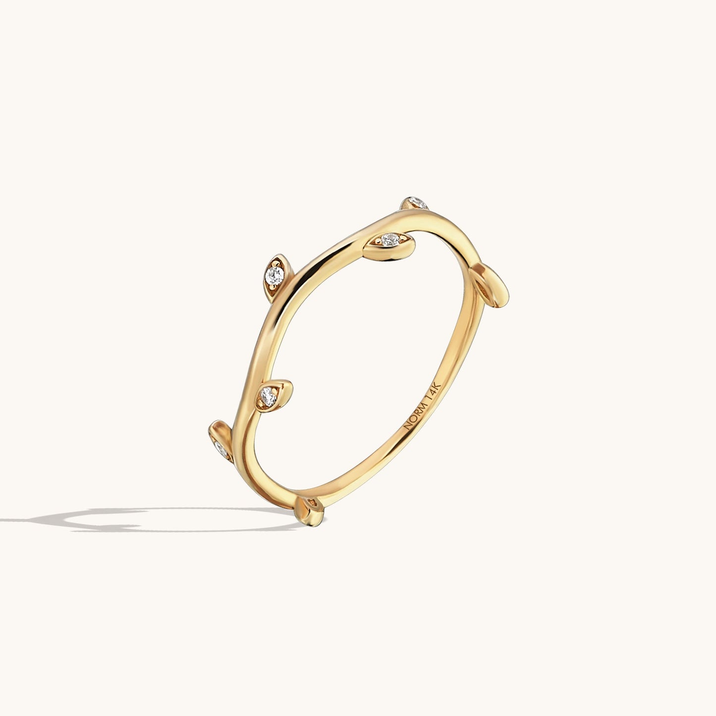 Dainty Vine Ring in Gold
