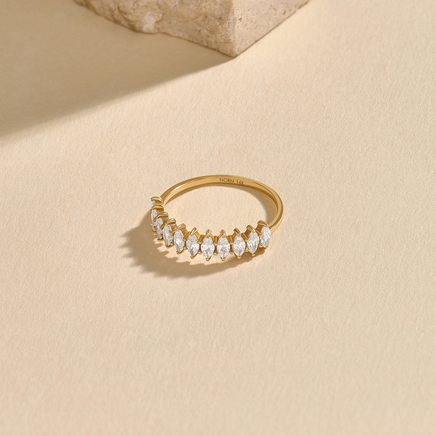 Delicate Marquise Ring in Gold