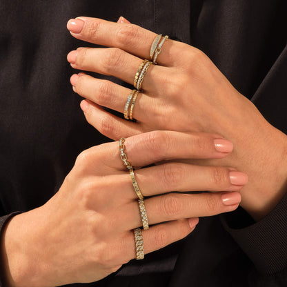 Diamond Celtic Wedding Ring in Gold