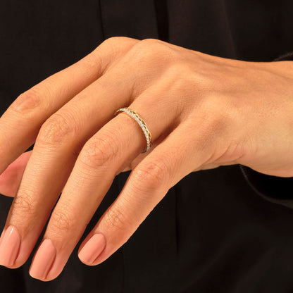 Diamond Celtic Wedding Ring in Gold