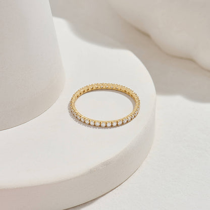 Diamond Full Eternity Ring in Gold