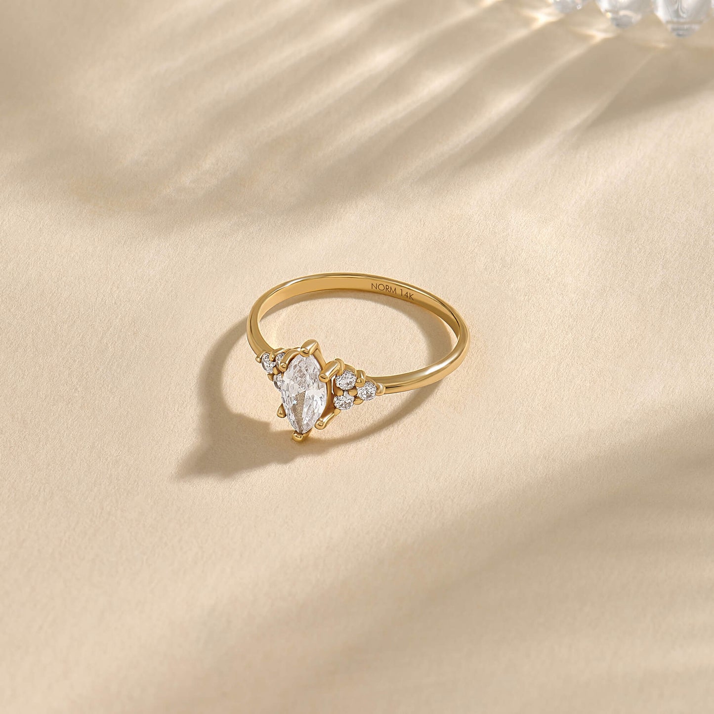 Diamond Marquise Ring in Gold