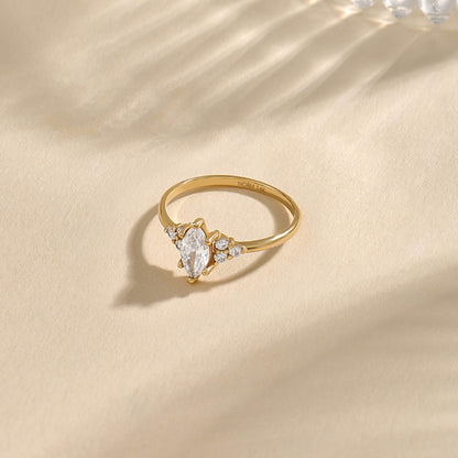 Diamond Marquise Ring in Gold