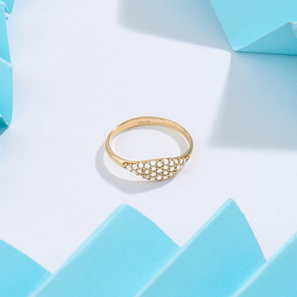 Diamond Sparkle Ring in Gold