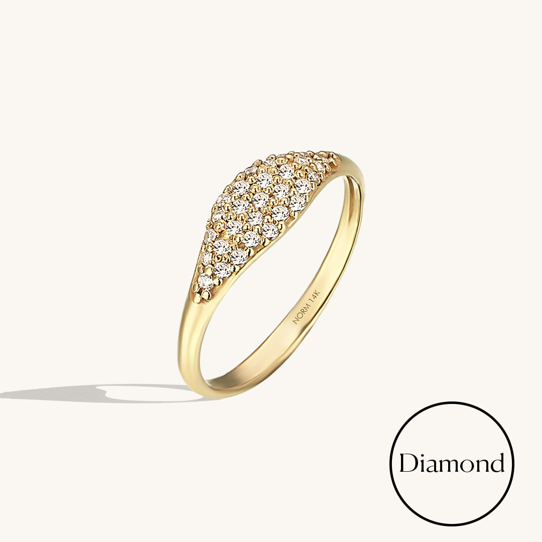 Diamond Sparkle Ring in Gold