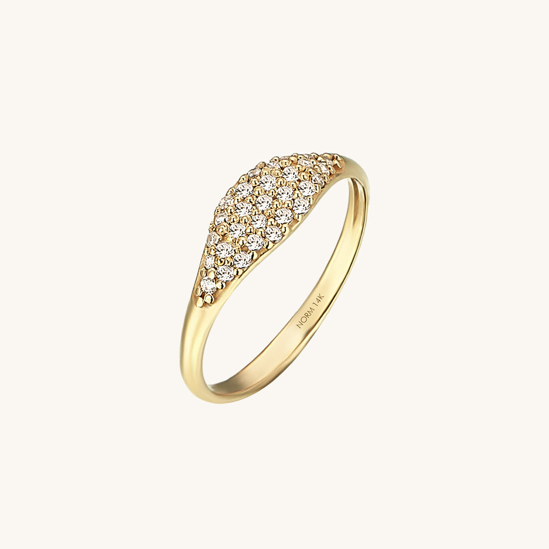 Diamond Sparkle Ring in Gold