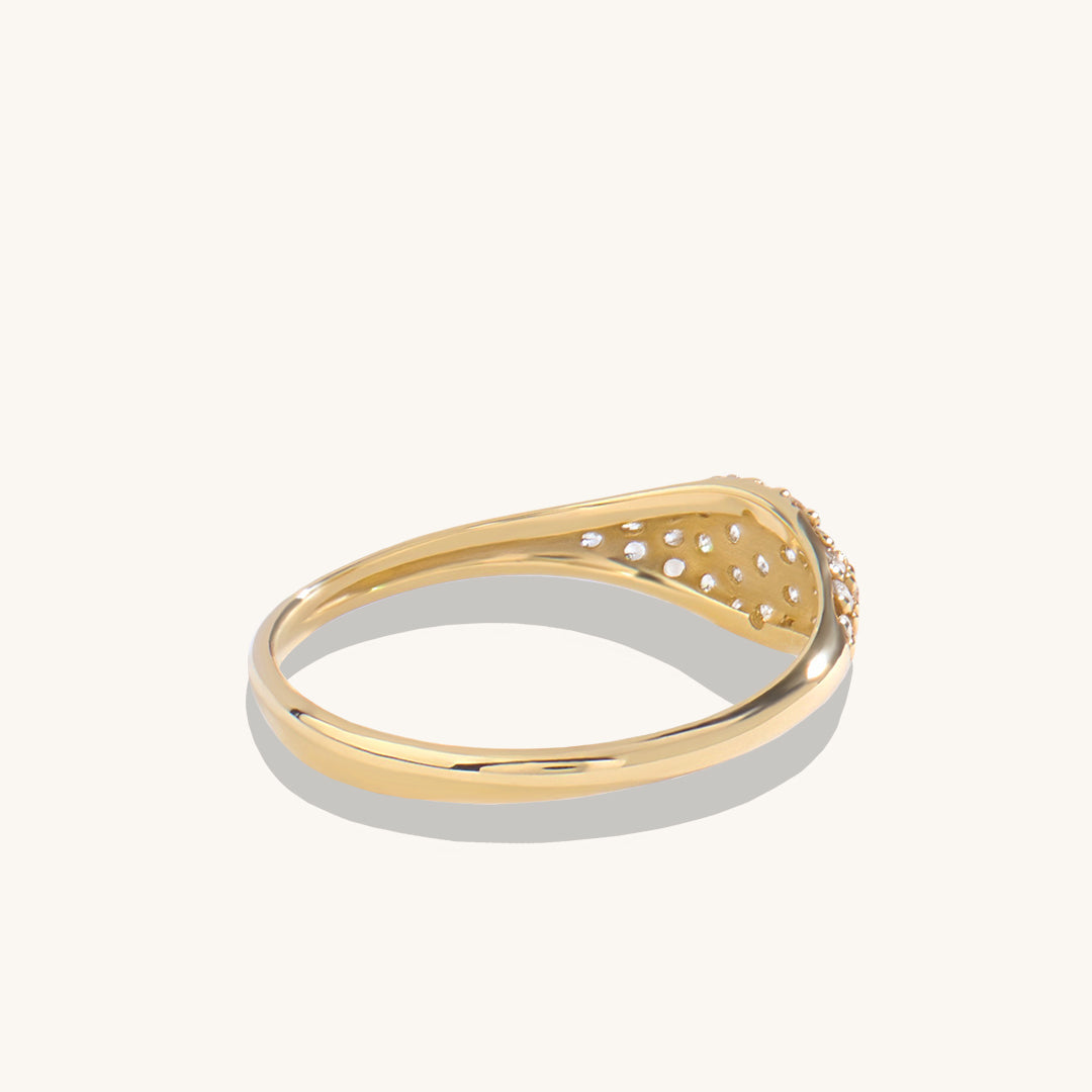 Diamond Sparkle Ring in Gold