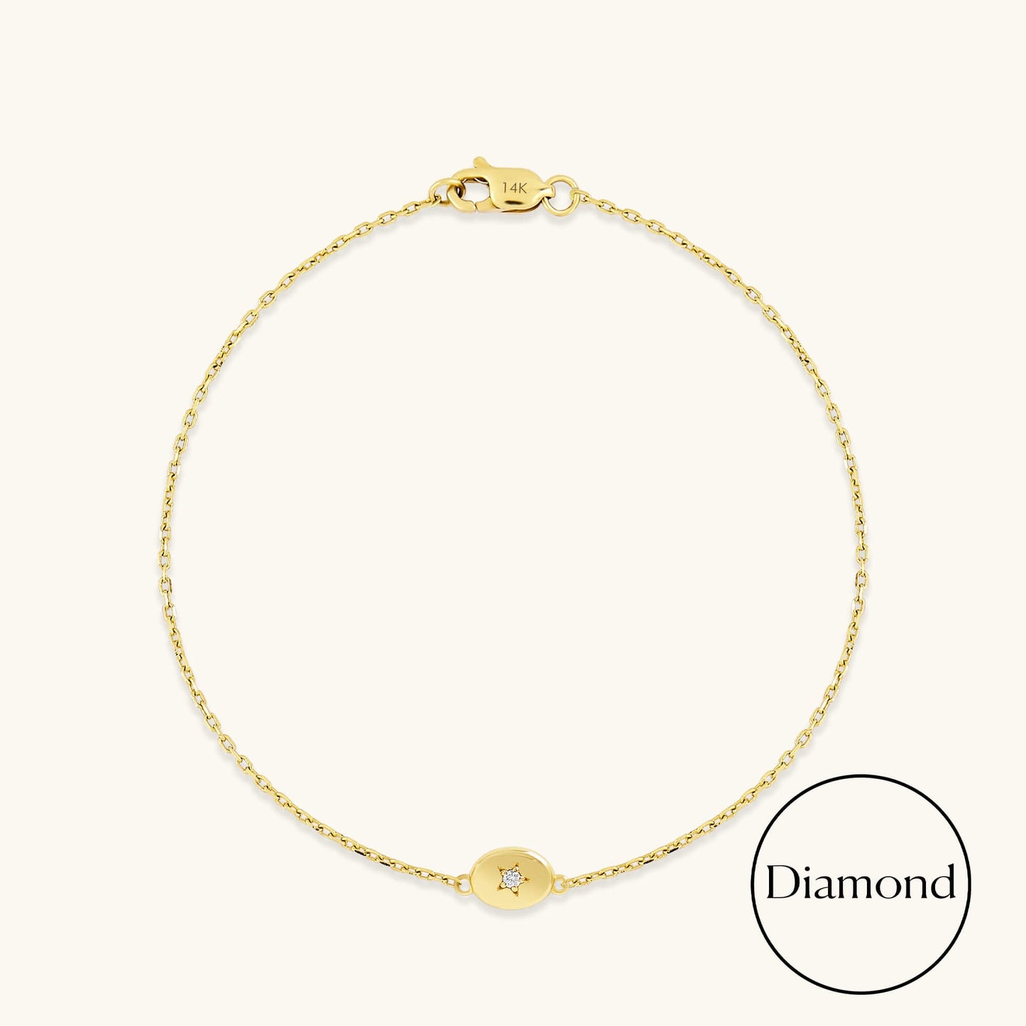 Diamond Star Bracelet in Gold