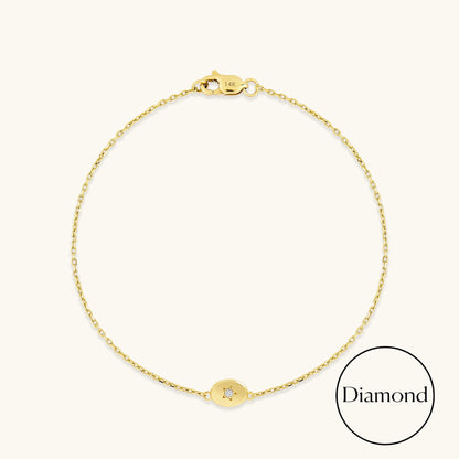 Diamond Star Bracelet in Gold