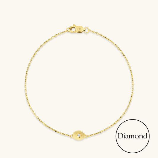 Diamond Star Bracelet in Gold