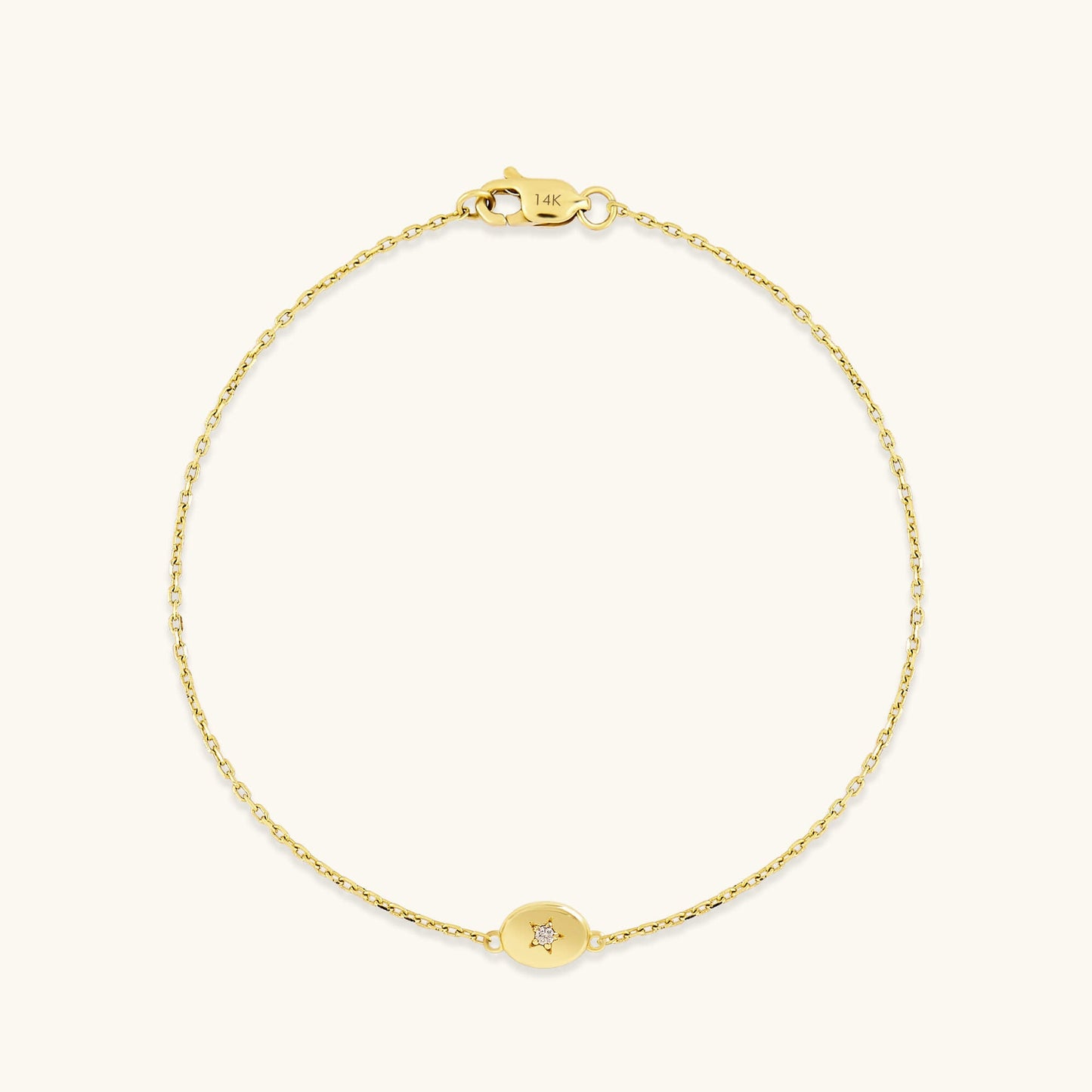 Diamond Star Bracelet in Gold