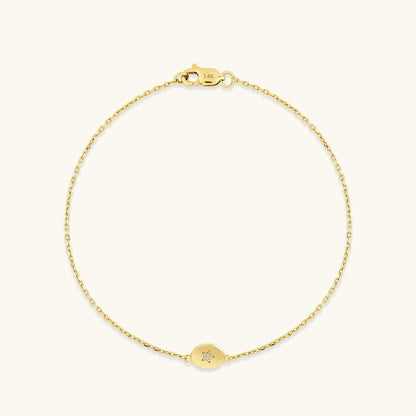 Diamond Star Bracelet in Gold