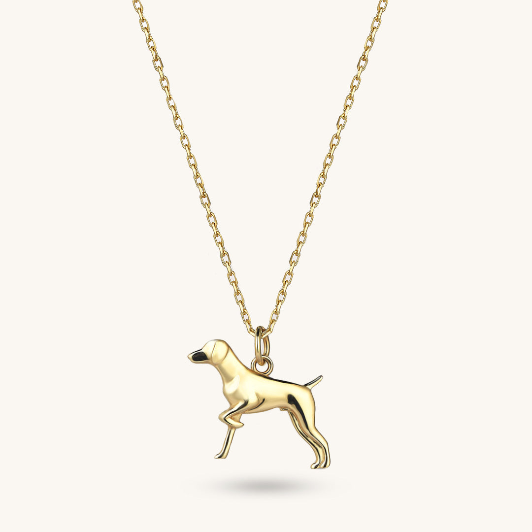 Dog Necklace in Gold