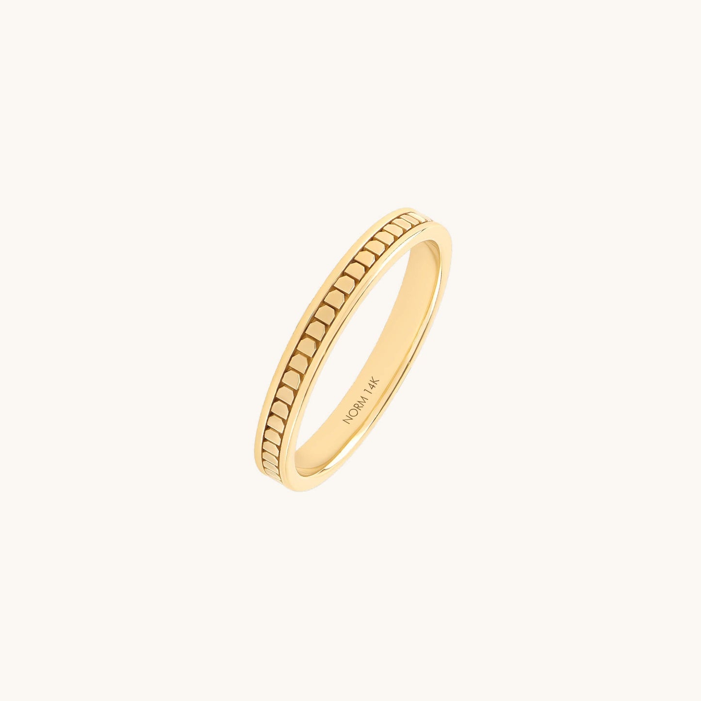 Dot Band Ring in Gold