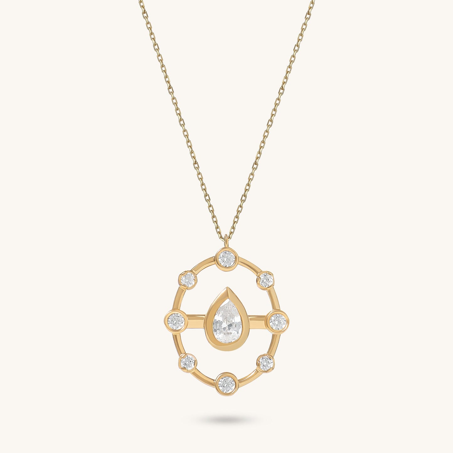 Drop Harmony Necklace in Gold