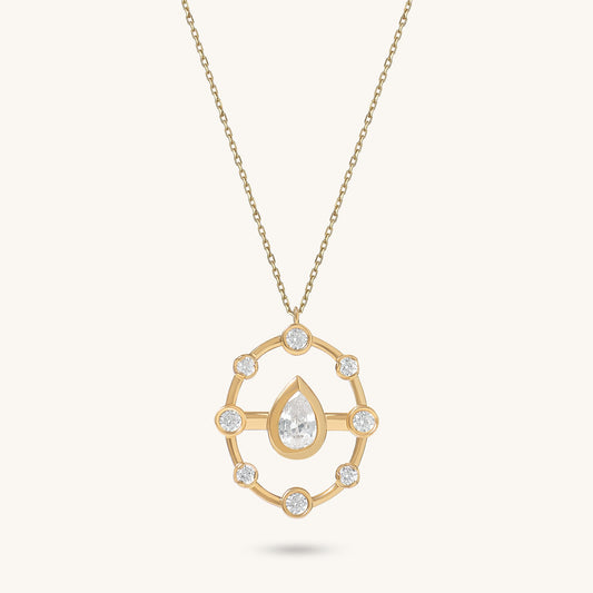 Drop Harmony Necklace in Gold